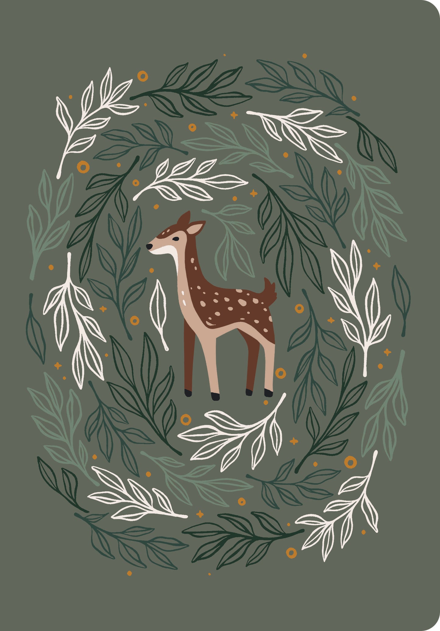 Deer Embroidered Journal