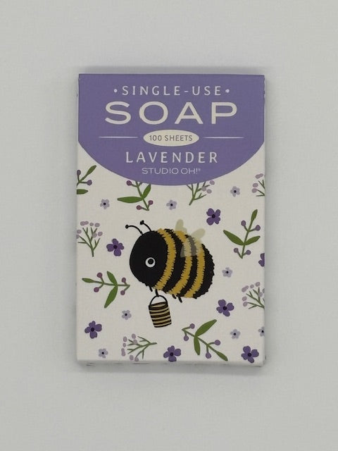 Buzzy Bee Lavender Single Use Soap sheets
