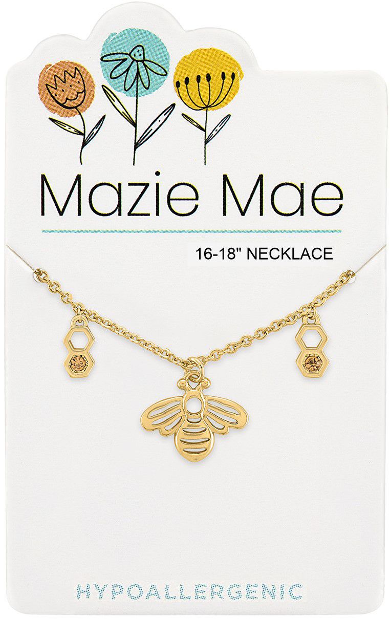 Gold Bee Mazie Mae Necklace
