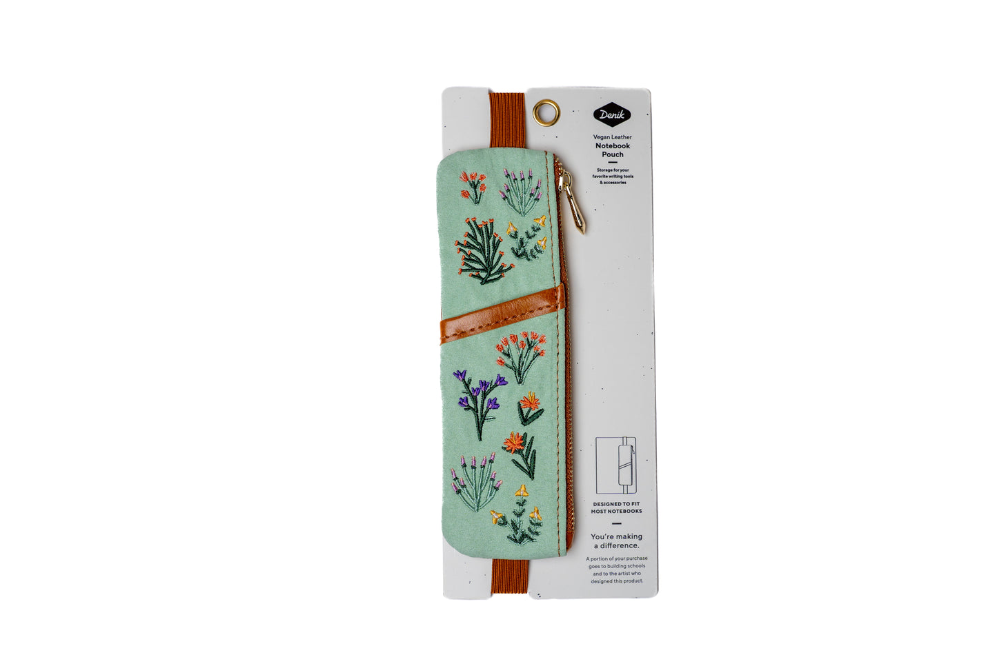 Petite Blooms Embroidered Notebook Pouch