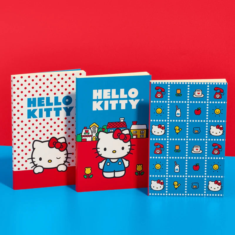 Hello Kitty Boxed Retro Mini Notebook Trio