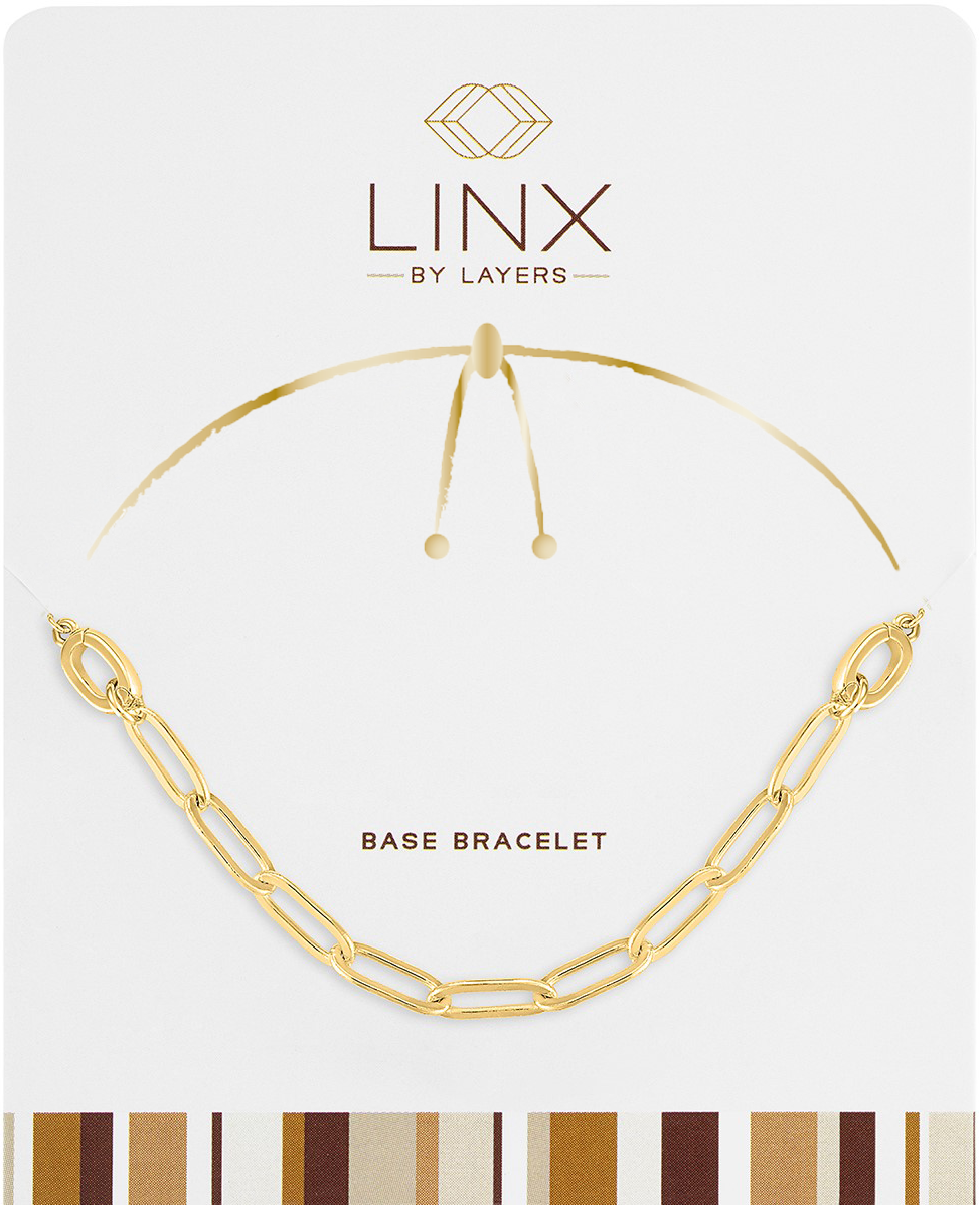Gold Paper Clip LINX Base Bracelet