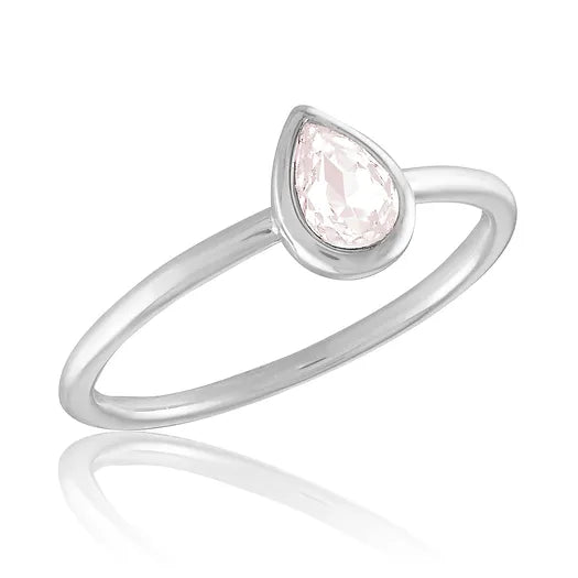 Vintage Rose Oval Stack Ring