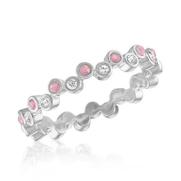 Pink Eternity Band Stack Ring