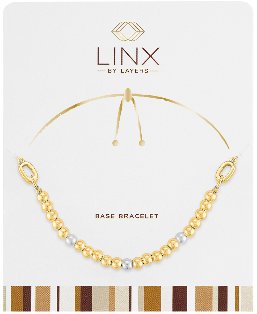 Gold Ball & Pearl LINX Base Bracelet