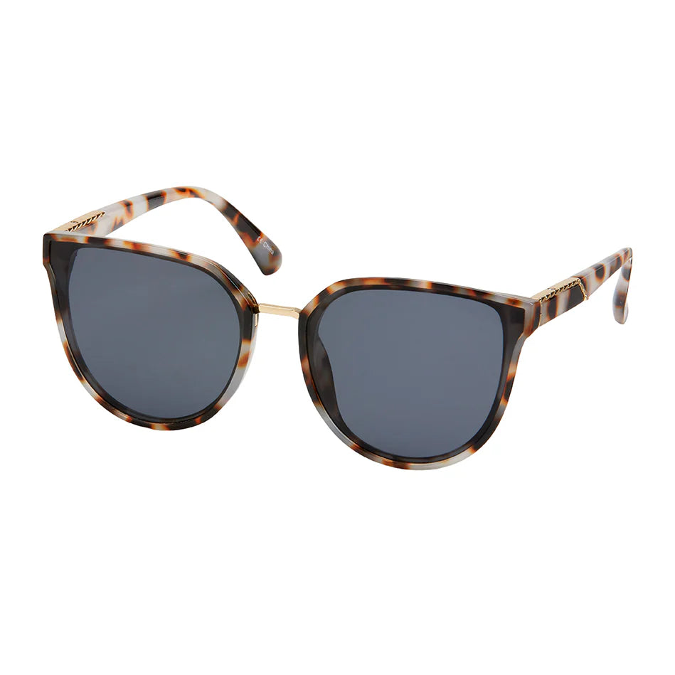 1303 - Jade- Inlay Cat Eye Sunglasses