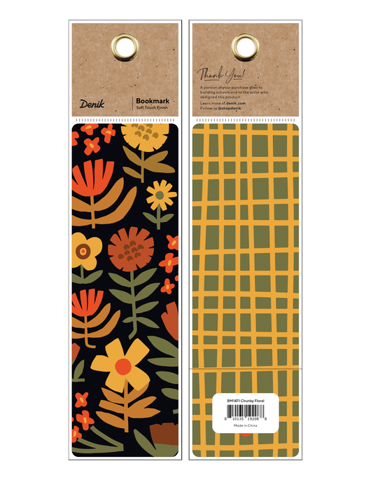 Chunky Flowers Bookmark