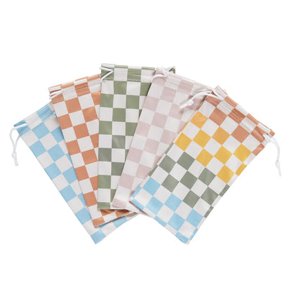 Checker Drawstring cases