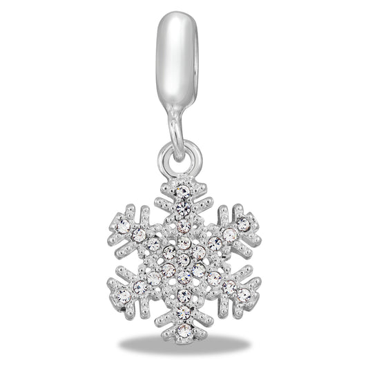 Davinci Snowflake Dangle Charm Necklace