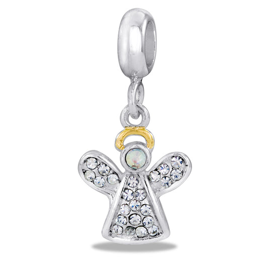 Davinci Christmas Angel Dangle Charm Necklace