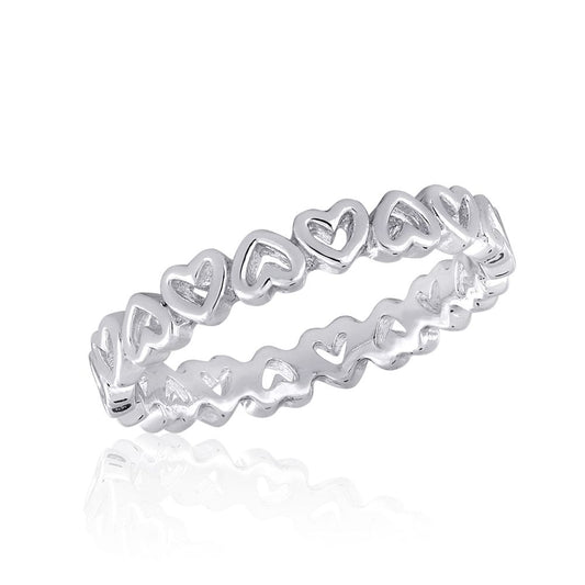 Heart Band Stack Ring