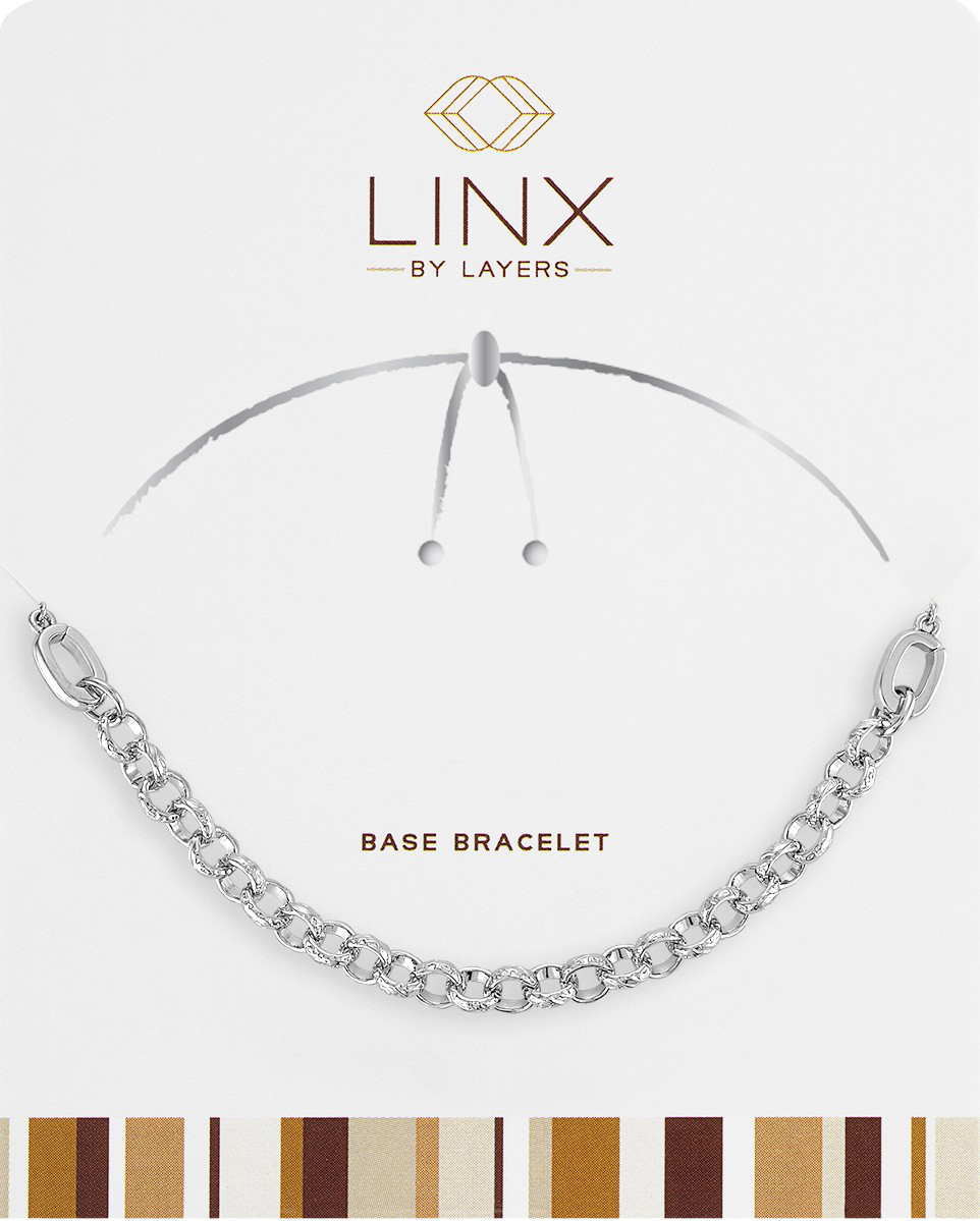 Silver Cable Chain LINX Base Bracelet