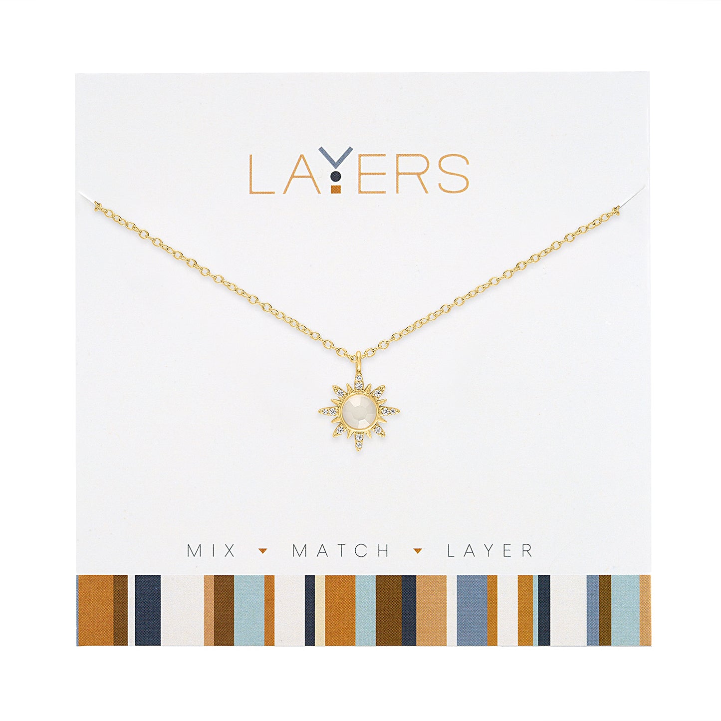 Gold Starburst Layers Necklace