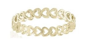 Heart Band Gold Layers Ring