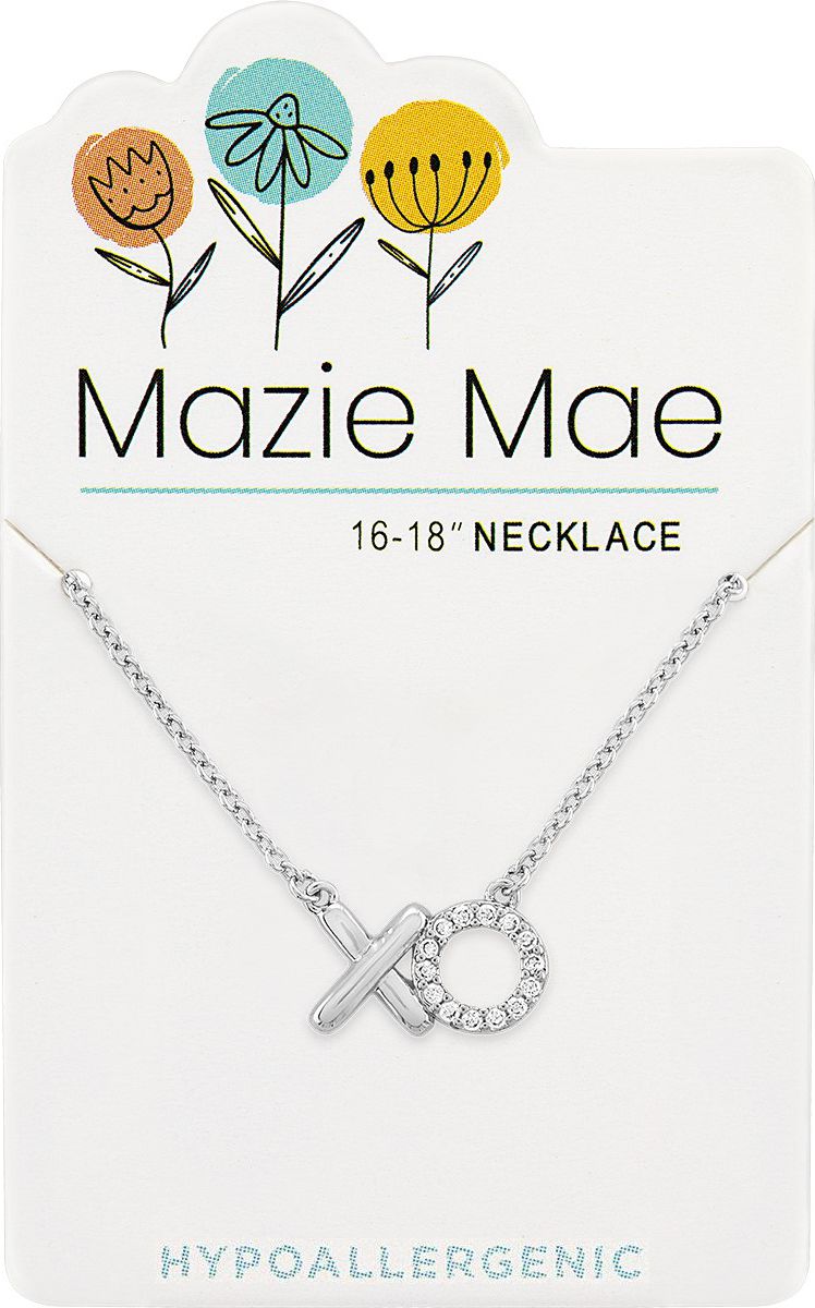 Silver "XO" Mazie Mae Necklace