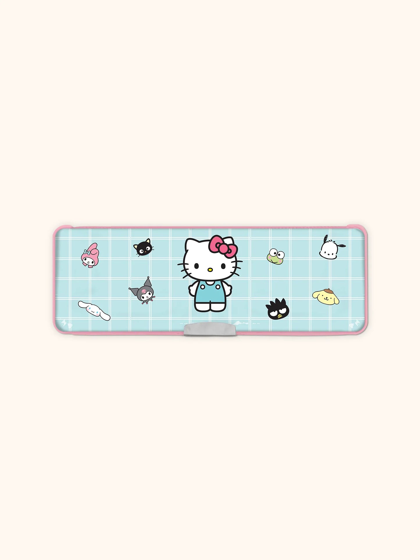 Hello Kitty and Friends Pencil Case, Blue Grid