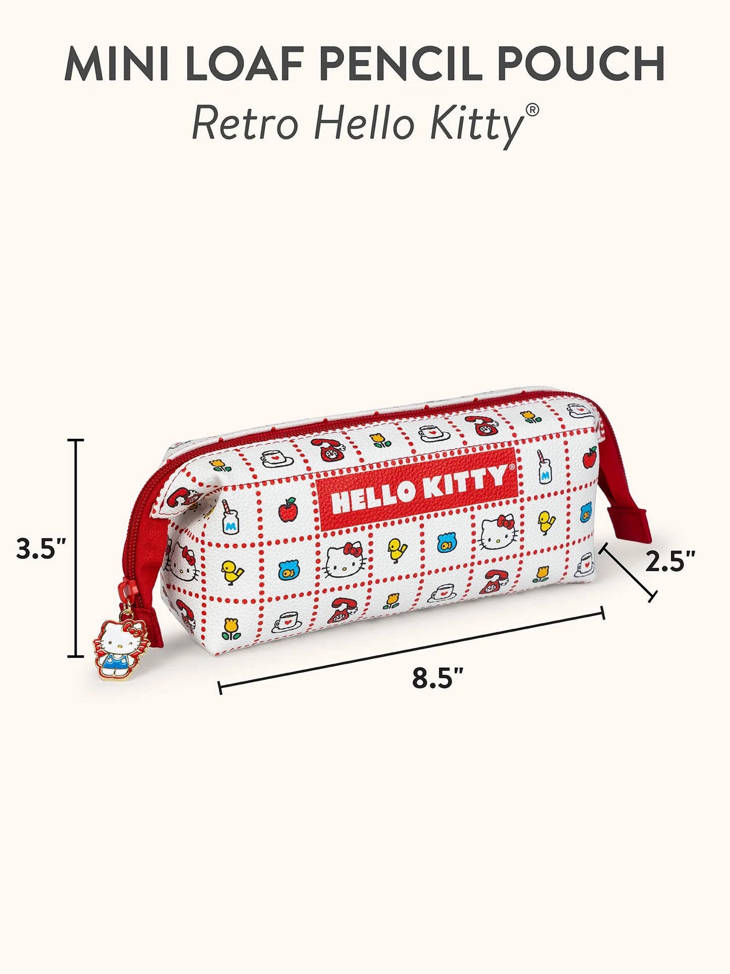 Retro Hello Kitty Mini Loaf Pencil Pouch