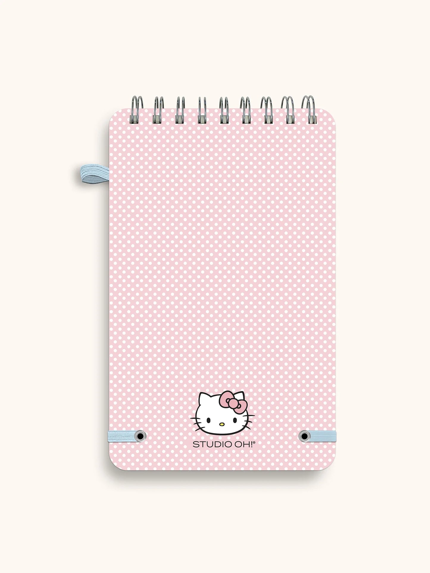 Hello Kitty Top-Spiral Notebook with Pen Loop, Classic Pink