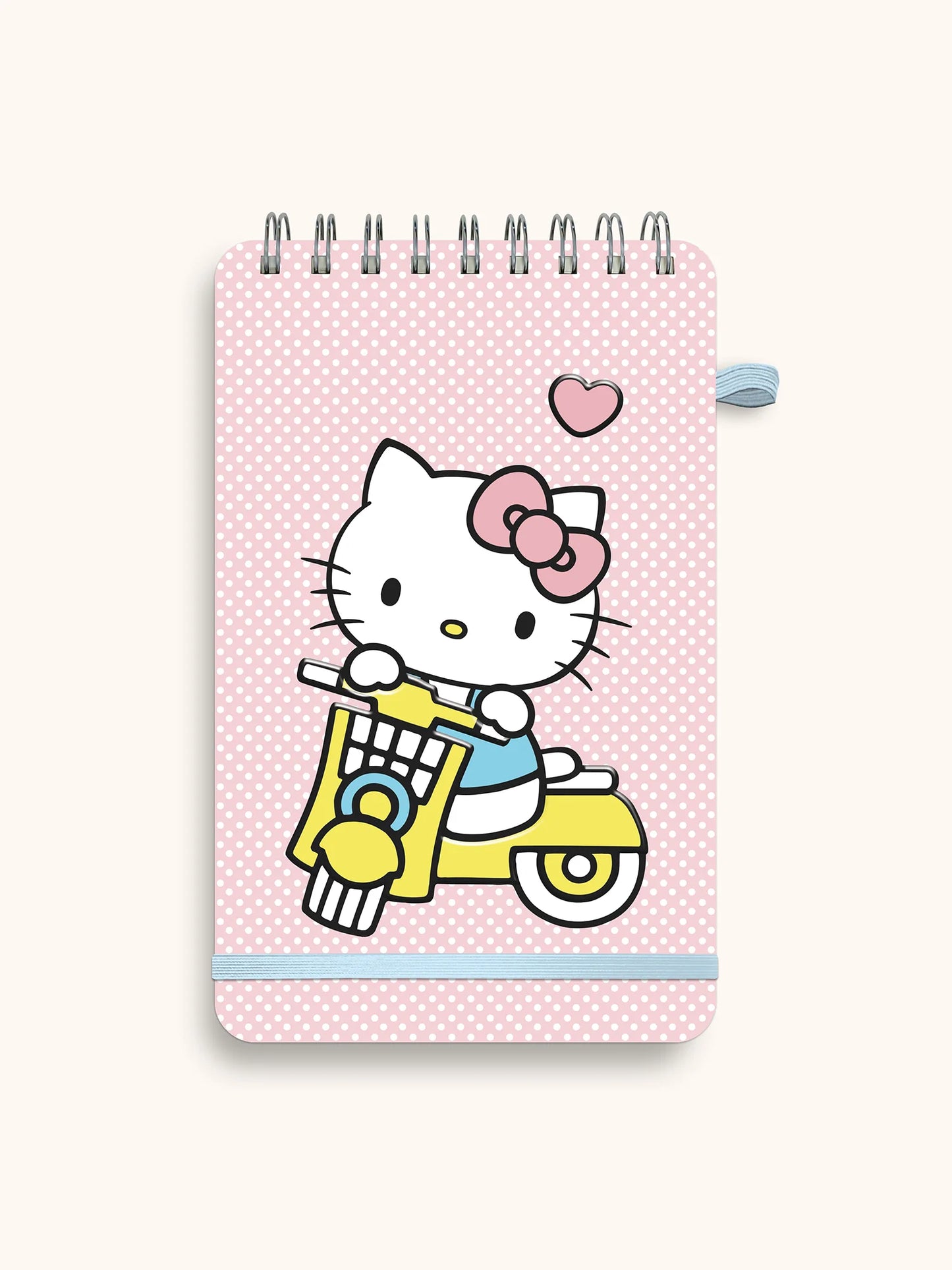 Hello Kitty Top-Spiral Notebook with Pen Loop, Classic Pink