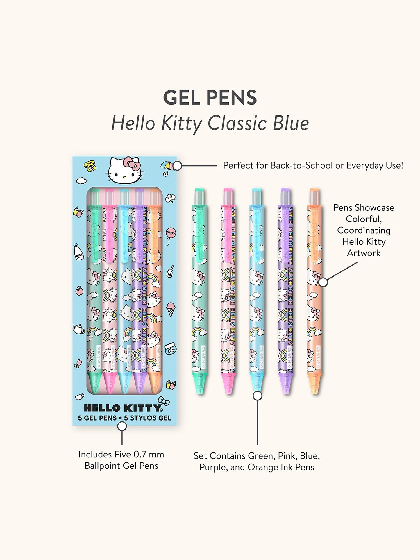 Hello Kitty Classic Gel Pens