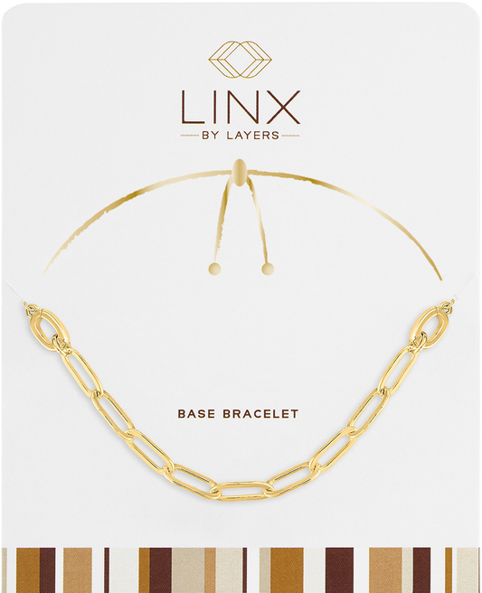 Gold Paper Clip LINX Base Bracelet