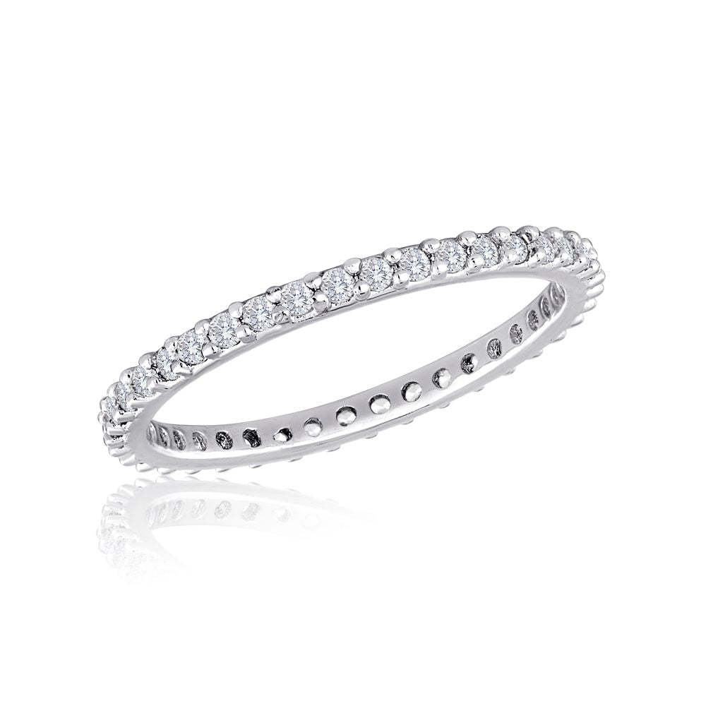 Thin Diamond Stack Ring