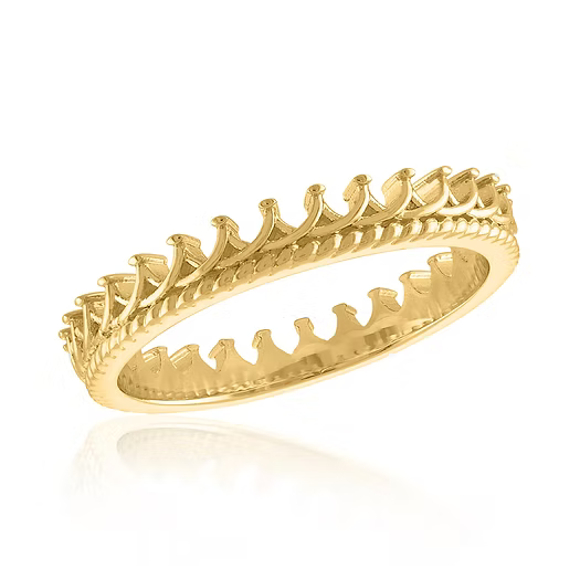 Crown Gold Layers Rings