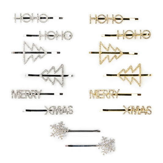 Christmas Olivia Moss Bling Hair Clips