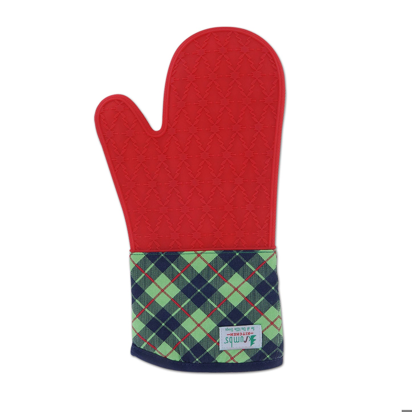 Silicone Oven Mitt - Plaid