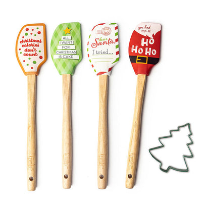 Krumbs Kitchen® Holiday Spatula & Cookie Cutter Set