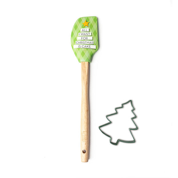 Krumbs Kitchen® Holiday Spatula & Cookie Cutter Set