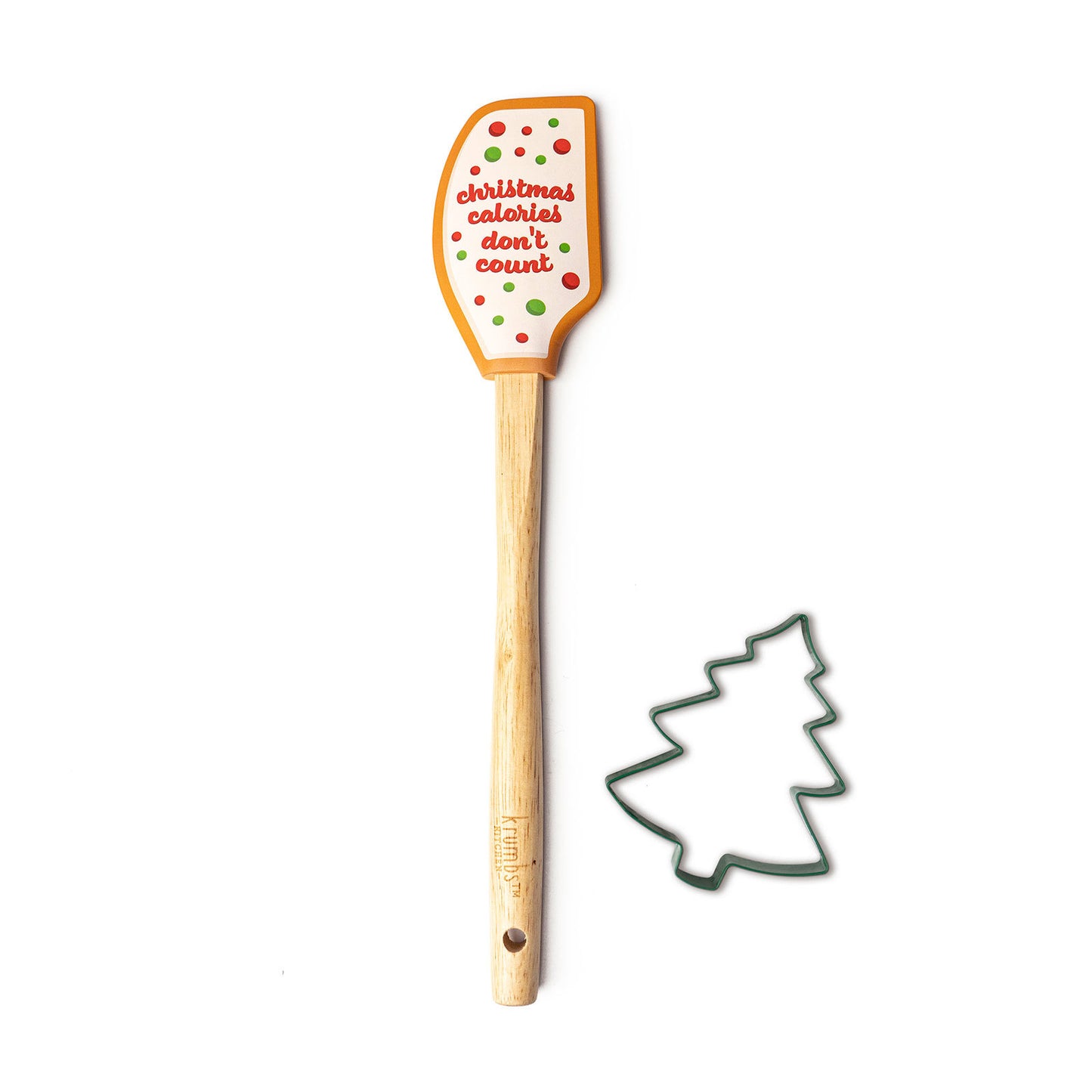 Krumbs Kitchen® Holiday Spatula & Cookie Cutter Set
