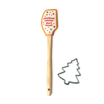 Krumbs Kitchen® Holiday Spatula & Cookie Cutter Set