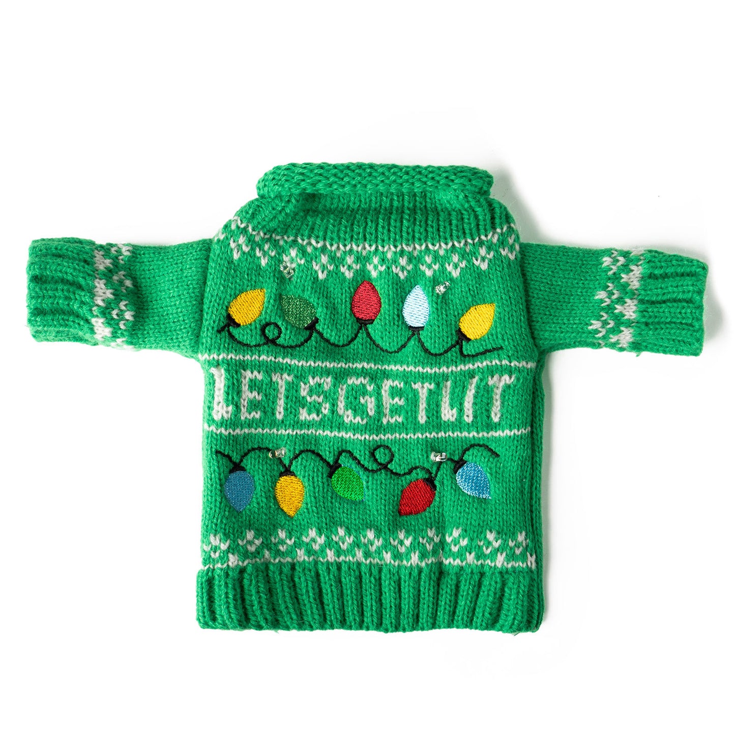 Uncle Bob's Light-Up Wine & Bottle Sweater