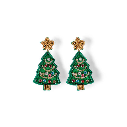 Christmas Beaded Earrings